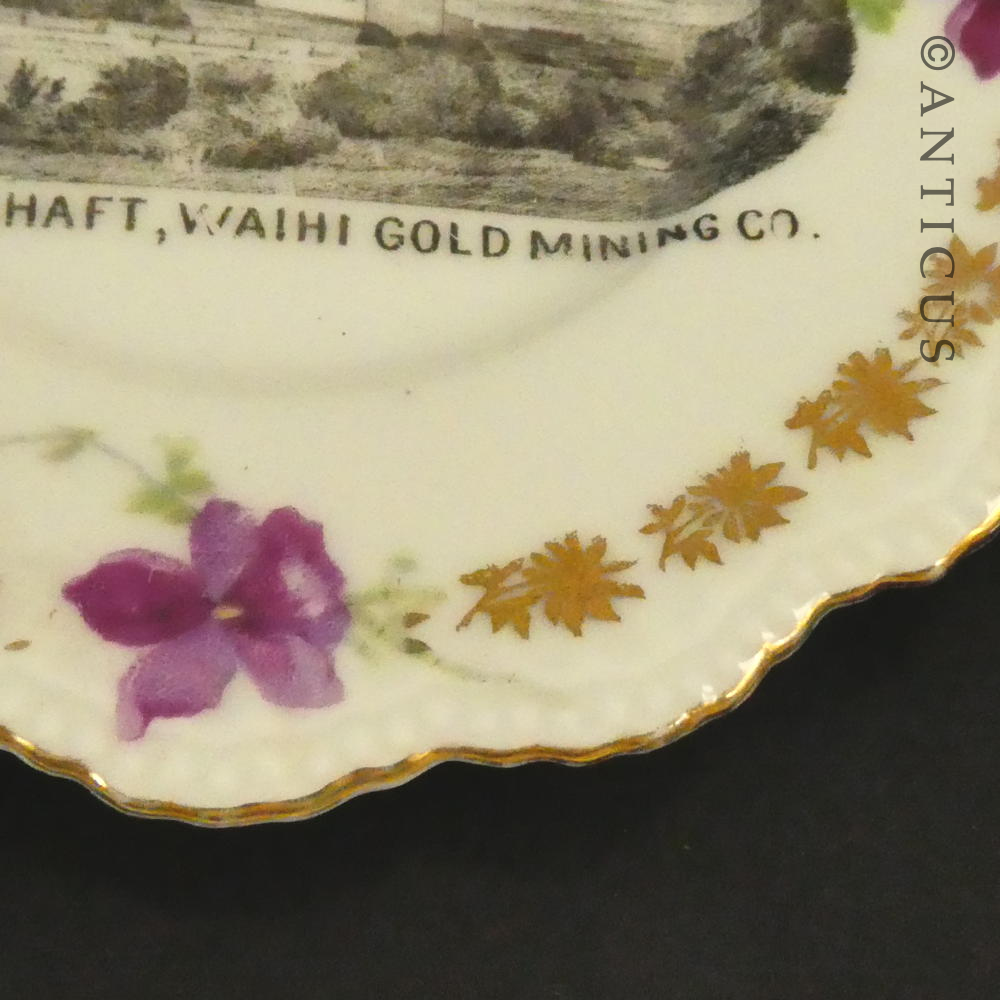 Small Plate, Waihi Mine Shaft at the Gold Mine.