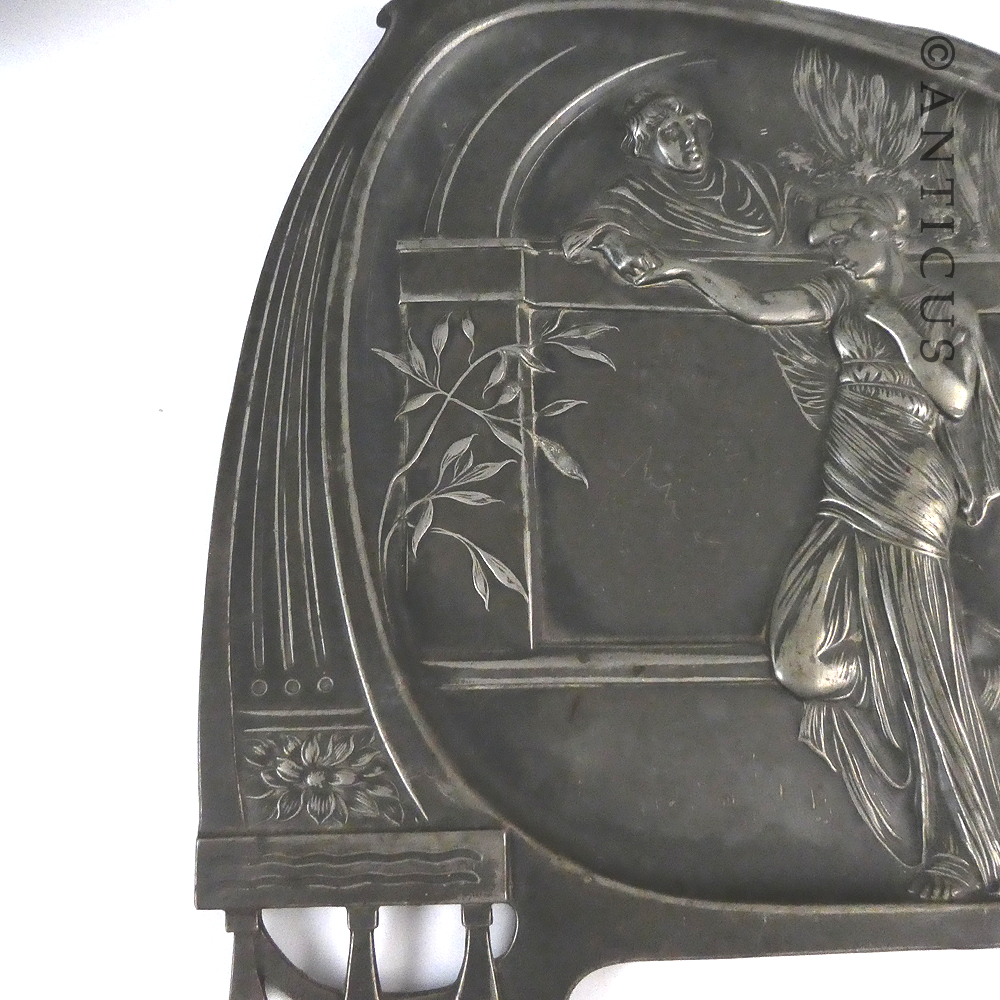 WMF Art Nouveau Wall Plaque.