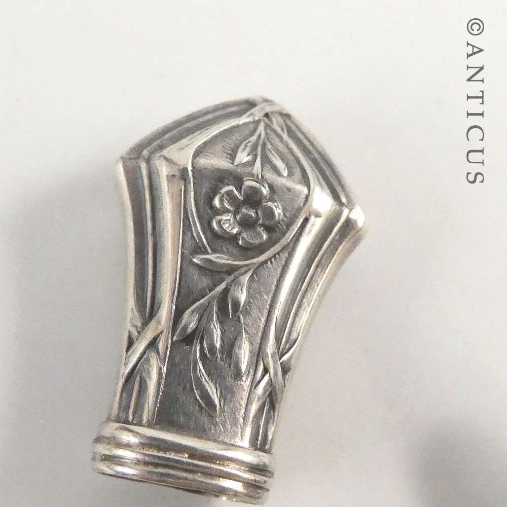 Antique European Silver Needle Case.