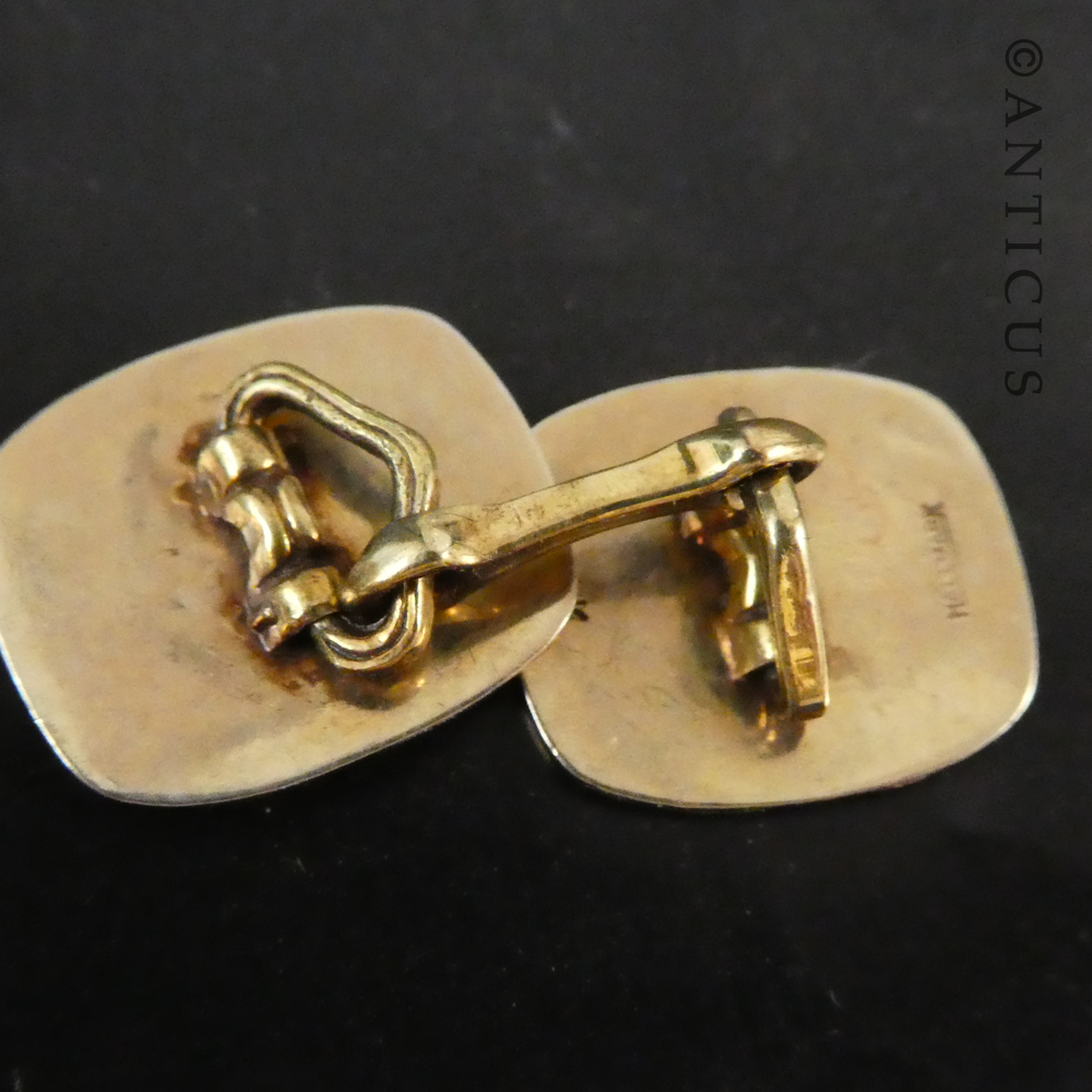 Vintage Kremen Set of Gold Cufflinks, Shirt Studs, Cased.
