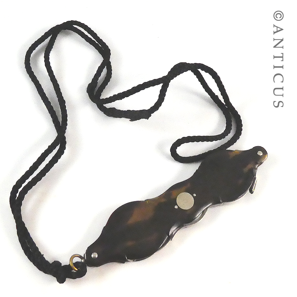 Victorian Tortoiseshell Cased Lorgnette.
