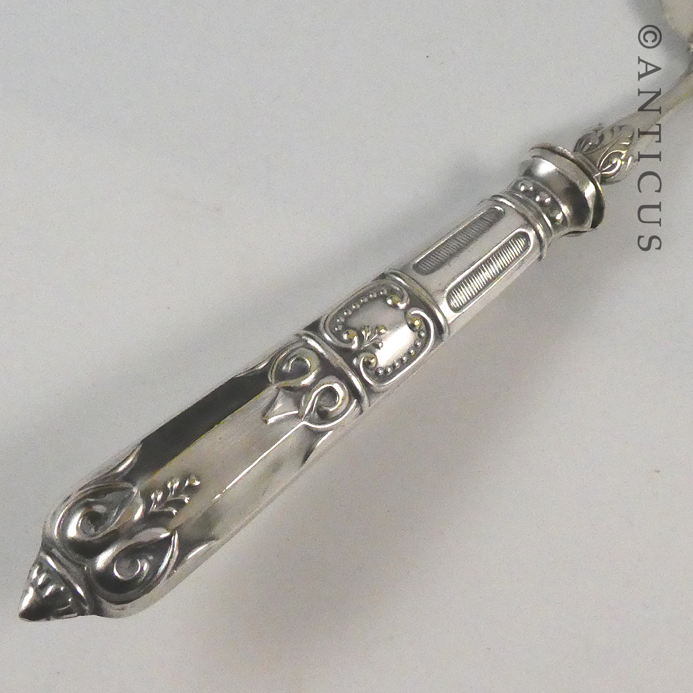 French 19th Century Metal Blanc Cake Lifter.