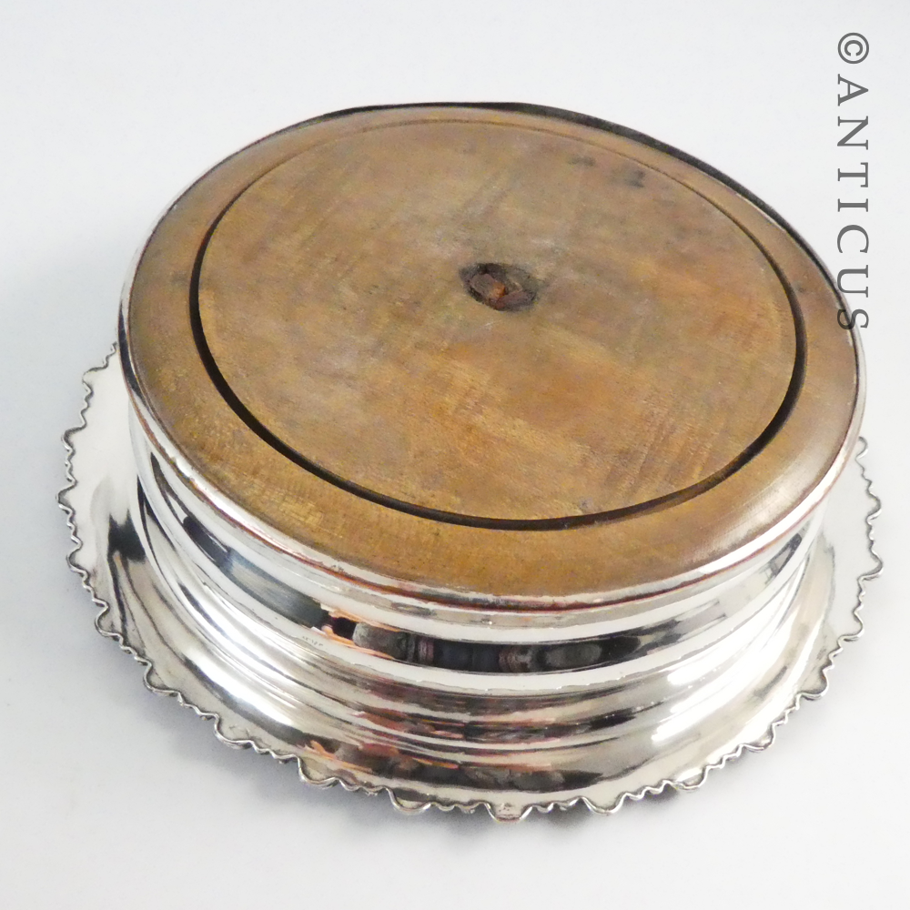 Old Sheffield Plate Coaster.