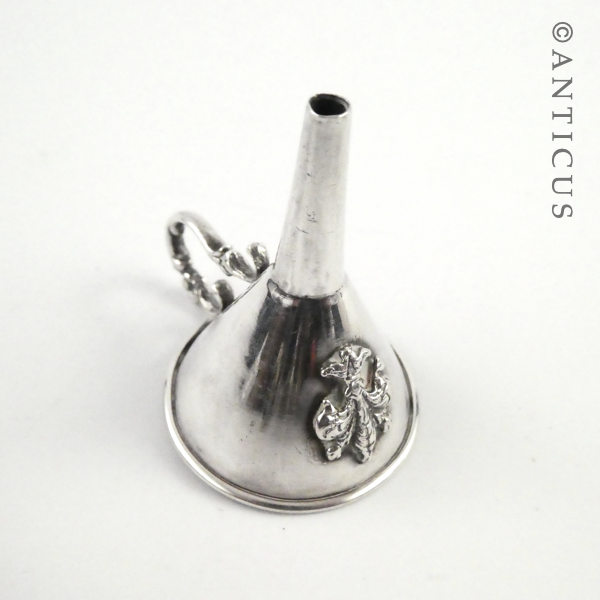 Small Silver Cologne Funnel