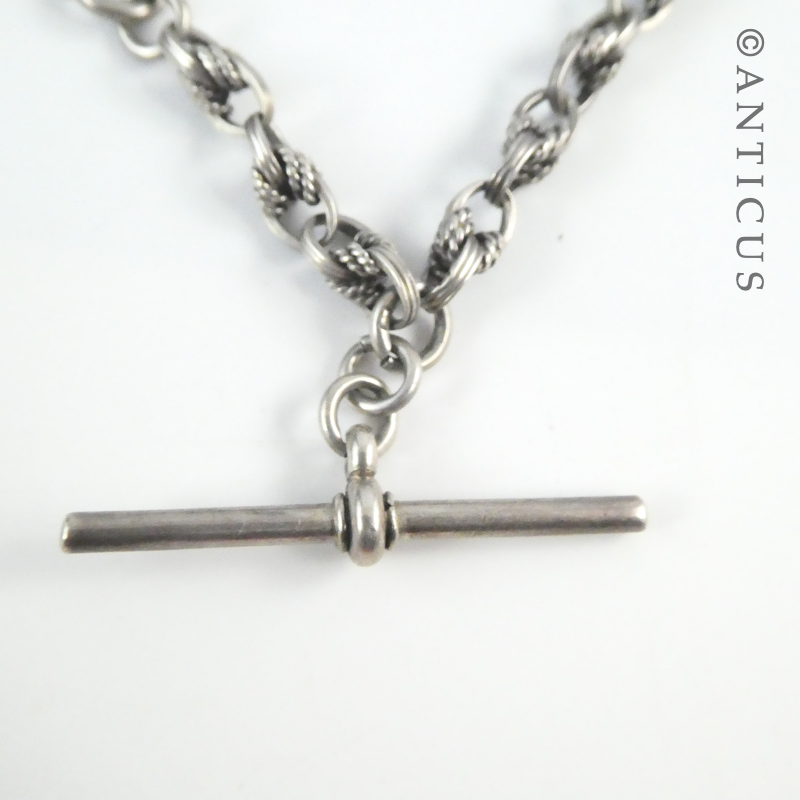 Antique Silver Prince of Wales Albert Chain.