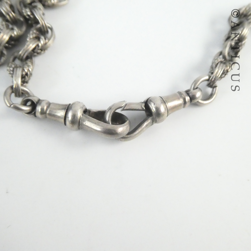 Antique Silver Prince of Wales Albert Chain.