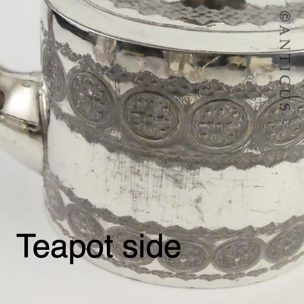 Tea For Two, Silverplated 4 Piece Set.