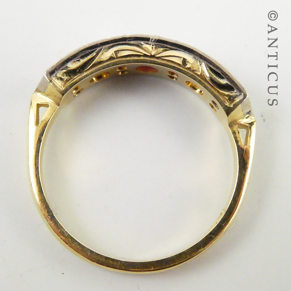 Estate 18ct gold, Ruby and Diamond Ring.