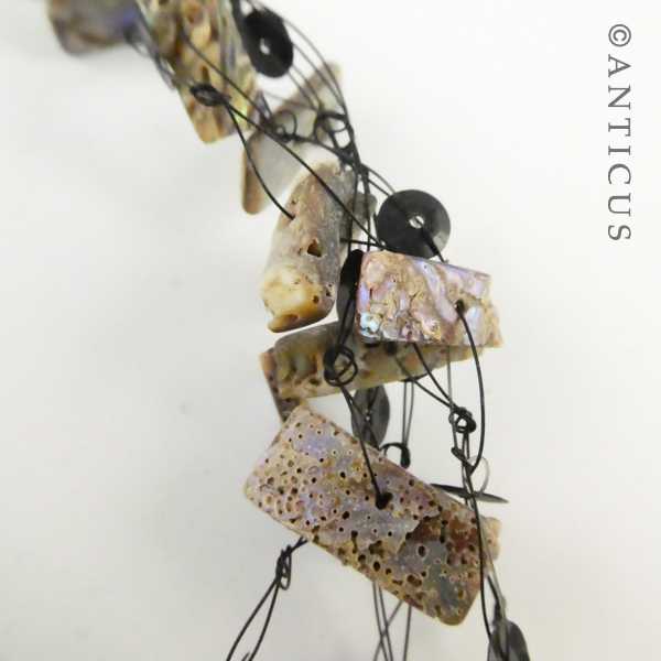 Paua Shell Floating Necklace.