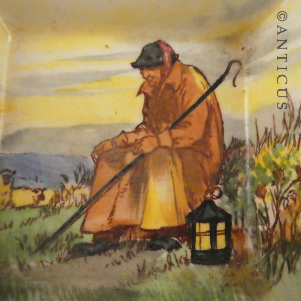 Small Doulton Dish, "The Cotswold Shepherd".