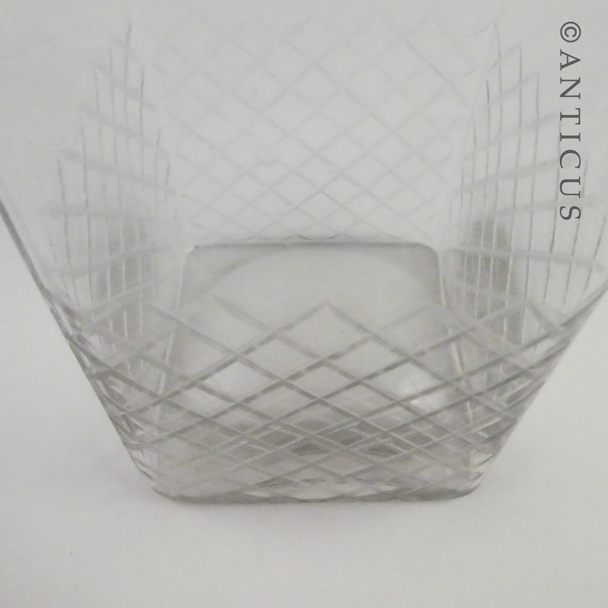 Decanter or Bottle, Rose Stopper.