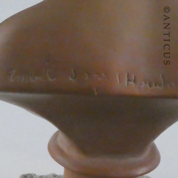 Pair of French Busts of Young Girl and Boy.