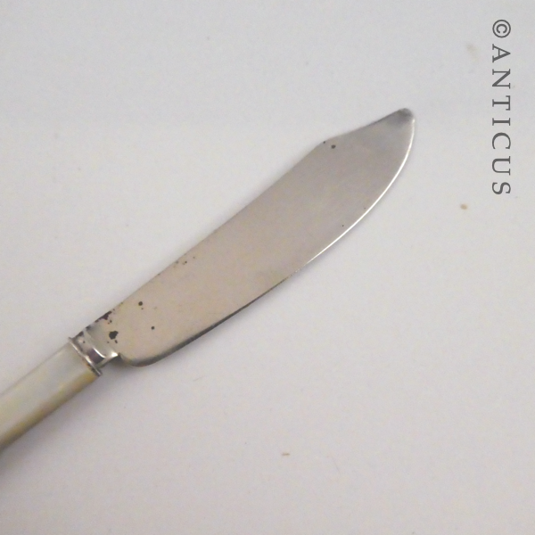 Antique Silver Butterknife & Pickle Fork.