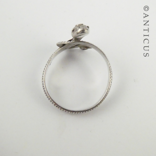 Silver and Gold Snake Ring.