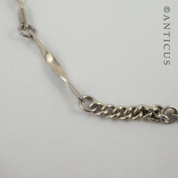 Silver Necklace with Tassel
