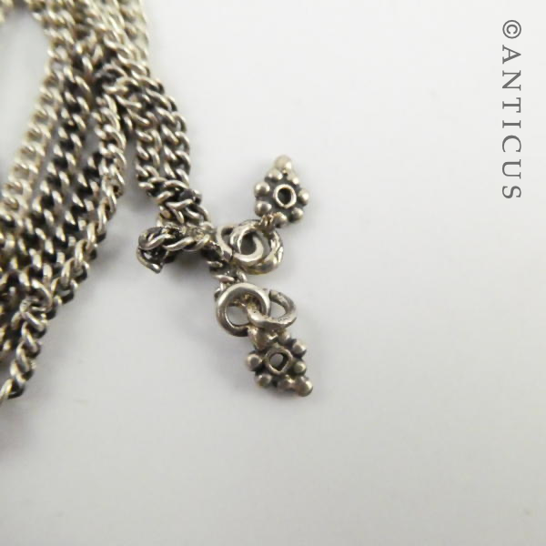 Silver Necklace with Tassel