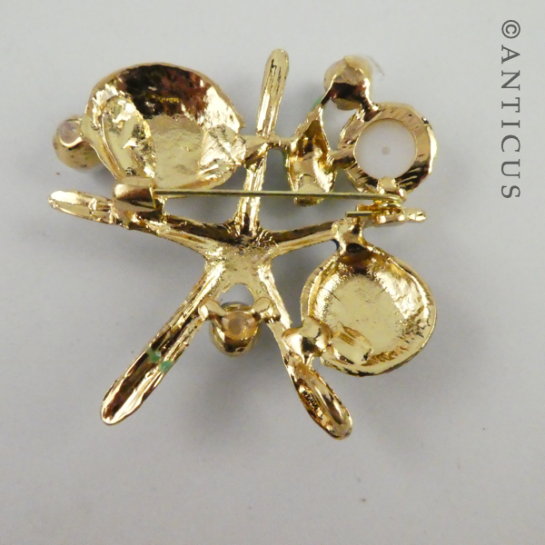 Starfish and Shells Costume Brooch.