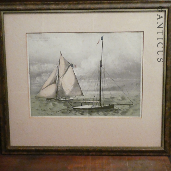 Old Sailing Ship, The Marie-Gabrielle Print.