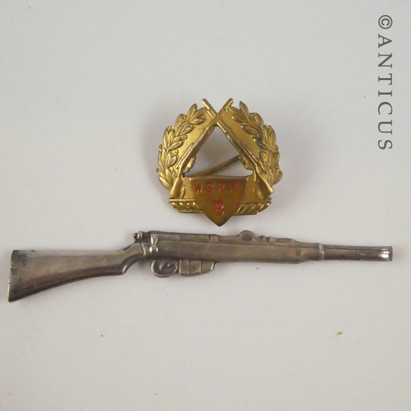 Badge from the WSRA Club and One Other Item.