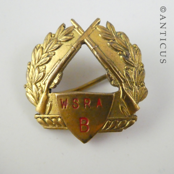 Badge from the WSRA Club and One Other Item.