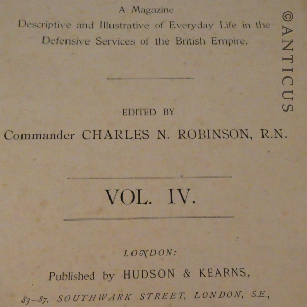 Antique Army and Navy Illustrated Book.