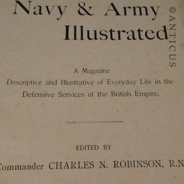Antique Army and Navy Illustrated Book.