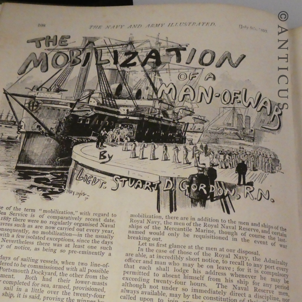 Antique Army and Navy Illustrated Book.