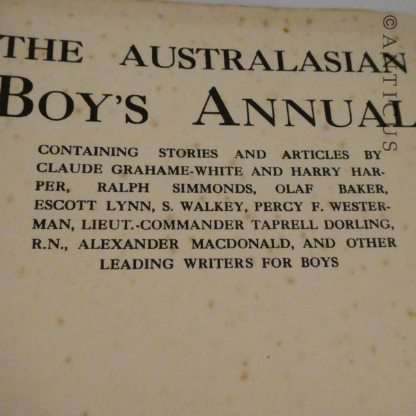 Vintage Australasian Boy's Annual.
