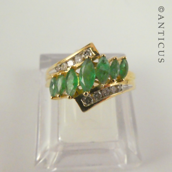 Gold, Diamond and Emerald Ring.