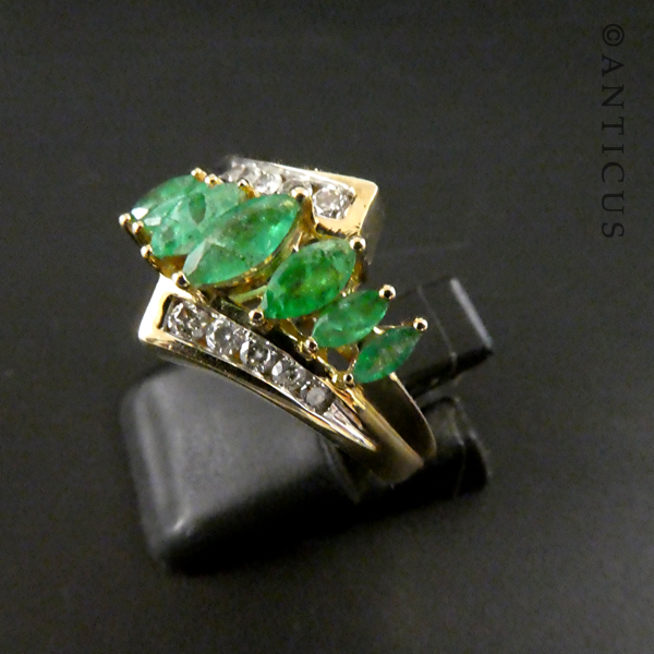 Gold, Diamond and Emerald Ring.