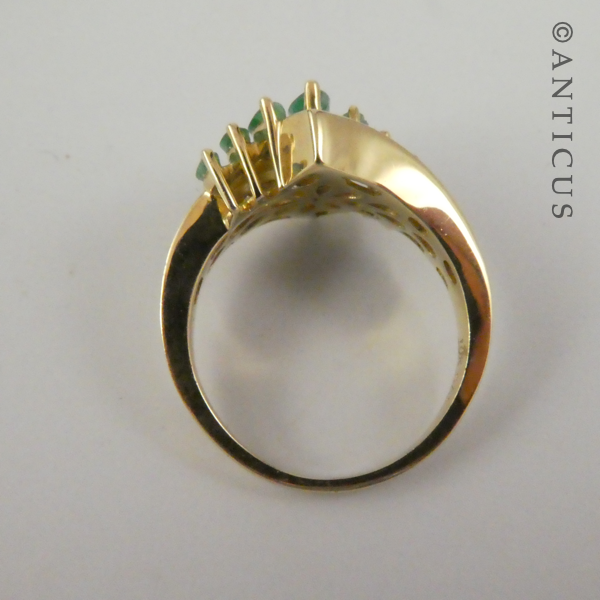 Gold, Diamond and Emerald Ring.