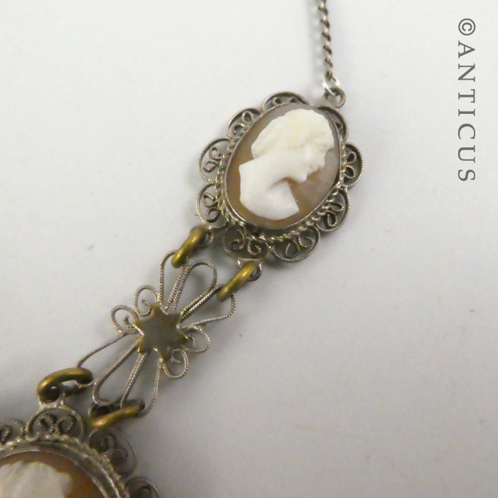 Antique Three Cameo Necklace.