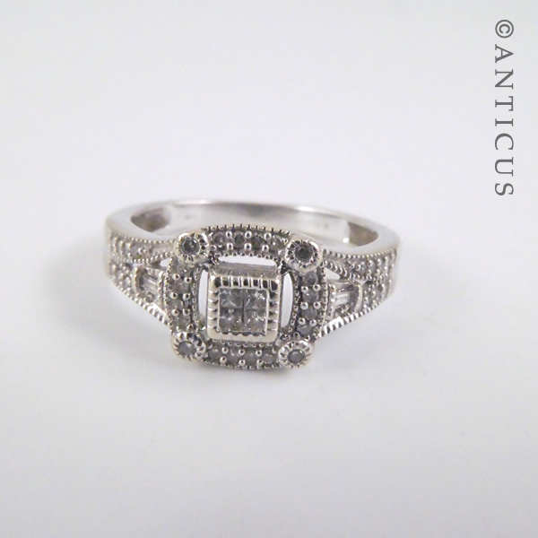 Art Deco-Style Diamond Ring.