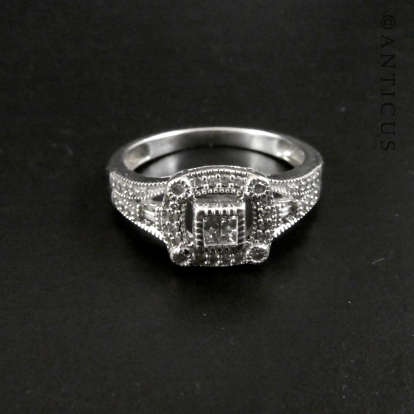 Art Deco-Style Diamond Ring.