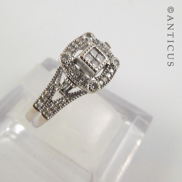 Art Deco-Style Diamond Ring.