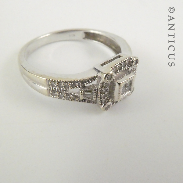Art Deco-Style Diamond Ring.