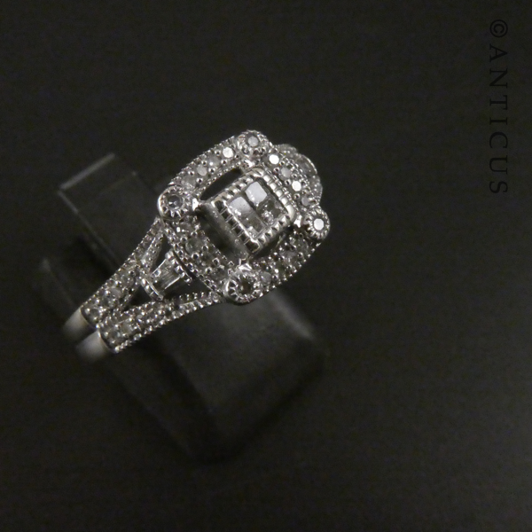 Art Deco-Style Diamond Ring.