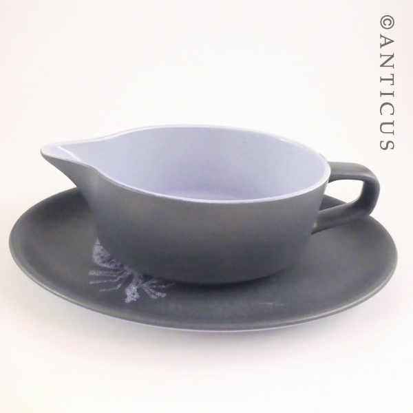 Crown Lynn Dorothy Thorpe Gravy Jug and Saucer.