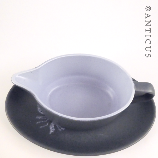 Crown Lynn Dorothy Thorpe Gravy Jug and Saucer.