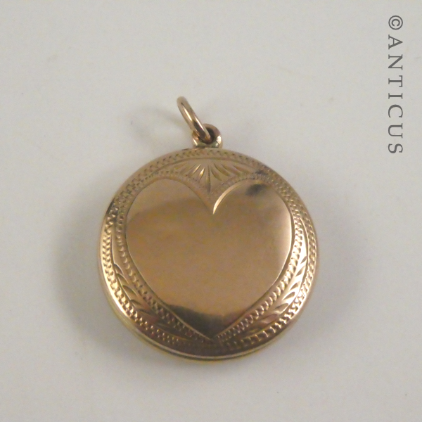 Vintage Rose Gold Photo Locket.