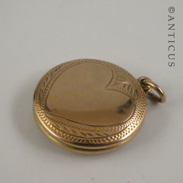 Vintage Rose Gold Photo Locket.