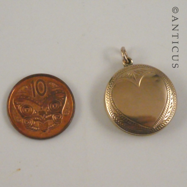 Vintage Rose Gold Photo Locket.