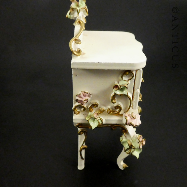 Miniature Dolls Bedside Table, Vintage.