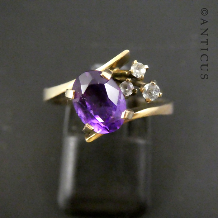 Gold and Amethyst Ring.