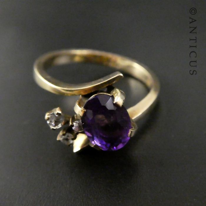 Gold and Amethyst Ring.
