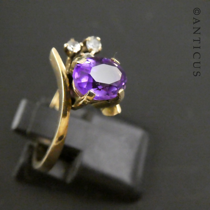 Gold and Amethyst Ring.
