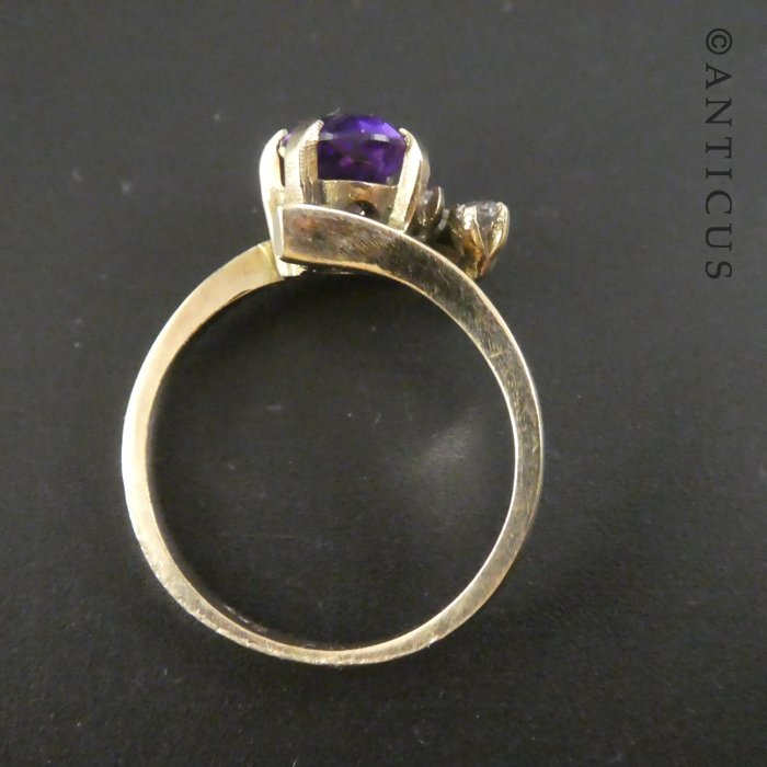 Gold and Amethyst Ring.