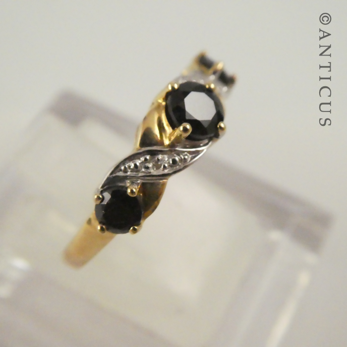 Gold, Sapphire and Diamond Ring.