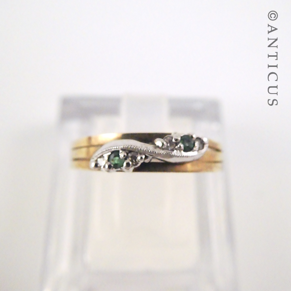 Gold, Diamond and Emerald Ring.