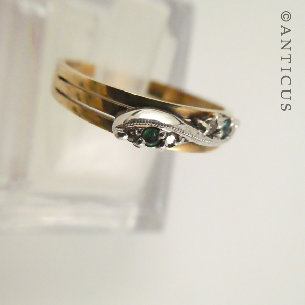 Gold, Diamond and Emerald Ring.